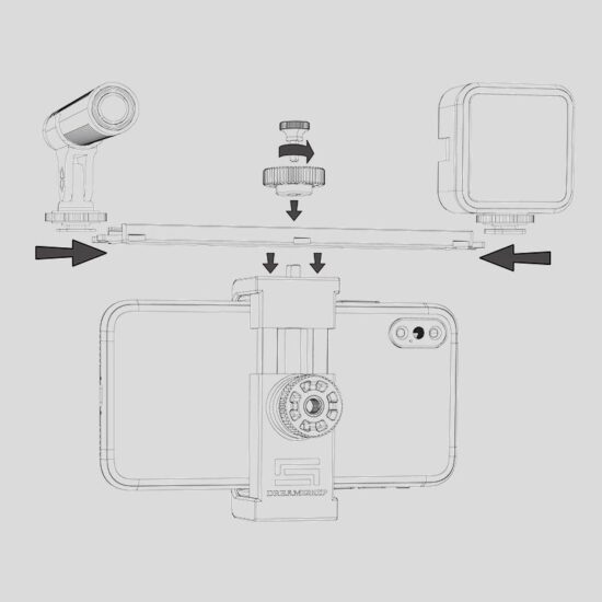 DreamGRIP SCOUT XM 通用視訊 Rig 系統,用於垂直和水平拍攝：圖片 6